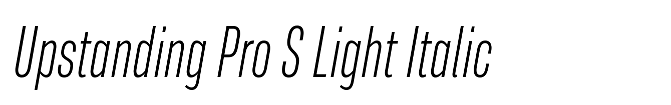 Upstanding Pro S Light Italic
